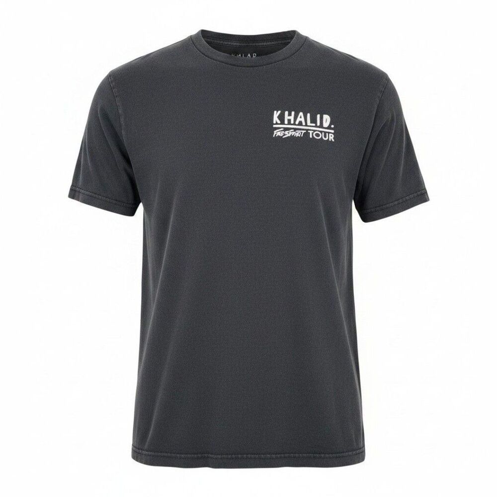 Khalid Free Spirit 2019 Tour T Shirt Mens M Black Concert Graphic Tee
